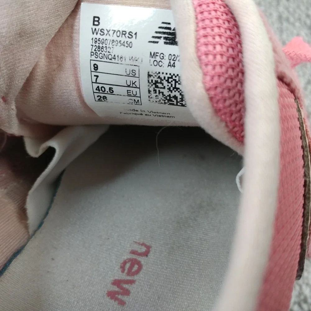 New Balance Fresh Foam X70 V1 Womens Size 9 Pink Running Sneakers WSX70RS1